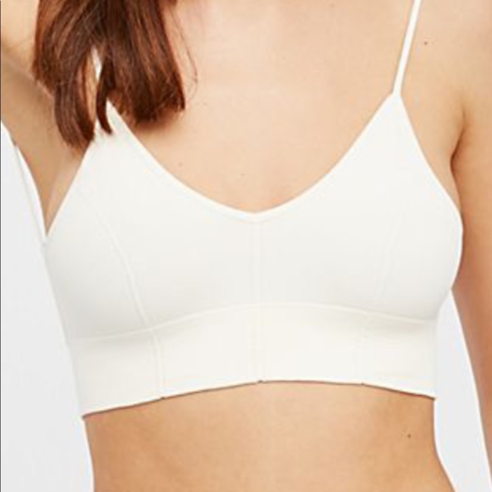 Free people low back bralette white xs